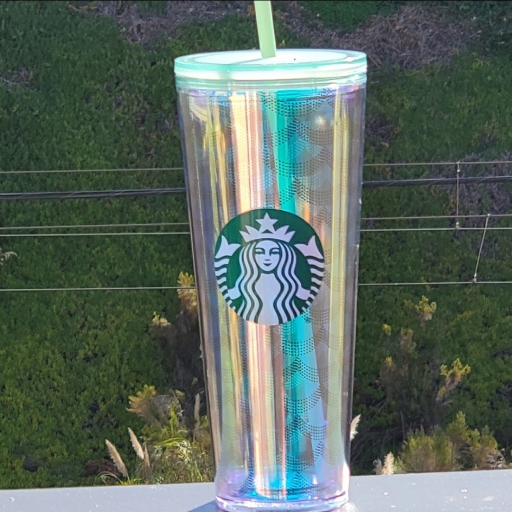 Starbucks Iridescent mermaid scale tumbler